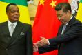 Republic of Congo President Denis Sassou Nguesso, left, with Chinese President Xi Jinping.