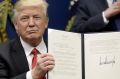 US President Donald Trump has signed an executive order banning refugees and people from some Muslim-majority countries.
