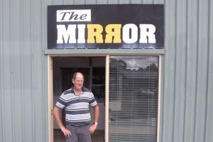 Editor and owner of The Mirror newspaper Robert Best, at his South Gippsland office.