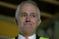 Prime Minister Malcolm Turnbull addesses the media at a doorstop interview during a visit to a building site in the ...