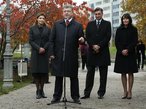 Petro Poroshenko in Slovenia, 8 November 2016