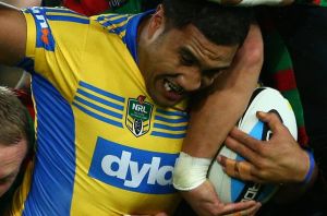 Suspended: Peni Terepo of the Eels.