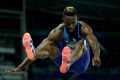 Jarrion Lawson, in Melbourne for Nitro, competes in the long jump in Rio.