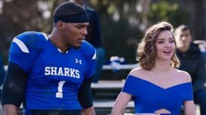 NFL quarterback Cam Newton stars with Miranda Kerr in Buick's Super Bowl commercial.