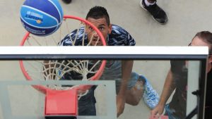 Shooting hoops: Nick Kyrgios is firmly on the radar of the Sydney Kings.