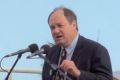 David Archibald speaks at a rally in Perth in 2011. 