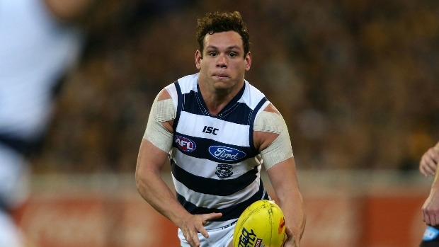 MELBOURNE, AUSTRALIA - SEPTEMBER 05:  Steven Motlop during the AFL 2nd Qualifying Final match between the Hawthorn Hawks and the Geelong Cats at Melbourne Cricket Ground on September 5, 2014 in Melbourne, Australia.  (Photo by Patrick Scala/Fairfax Media via Getty Images)