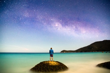 Exploring Wilsons prom at night and star gazing- with turquoise blue waters and a clear sky, hiking through the national ...