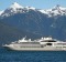 Le Soleal takes passengers past the snow-capped mountains and pine-topped islands of Alaska.