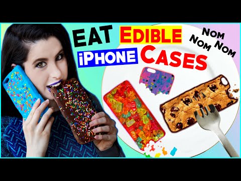 DIY Edible iPhone Cases! | EAT Your Phone Case! | How To Make The FIRST Eatable Phone Case!