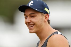 Staying put: Patrick Cripps says he isn't leaving Carlton.