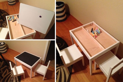 LATT compartment and reversible table top; <a ...