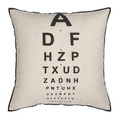 Eyetest Cushion, Black/White - Scatter Cushions