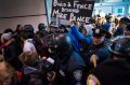 Wild scenes at John F. Kennedy International Airport in New York after President Donald Trump signed an executive order.