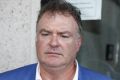 Rod Culleton, with his  Australian Senator pin on display, departs the High Court earlier this week. 