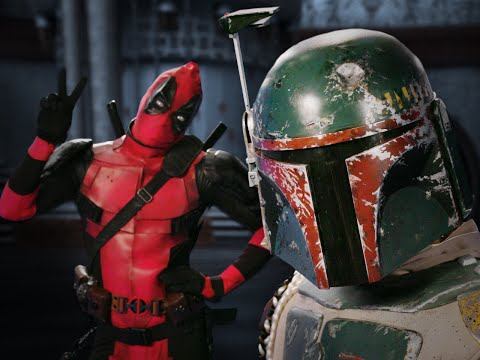 Deadpool vs Boba Fett.  Epic Rap Battles of History - Bonus Battle!