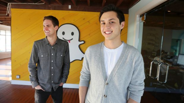 Evan Spiegel, left, chief executive of Snap, and Bobby Murphy, senior vice president of engineering, each own 227 ...