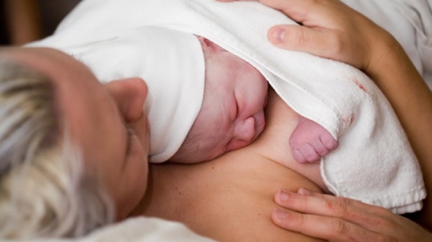 Skin-to-skin contact after birth may improve the breastfeeding relationship.