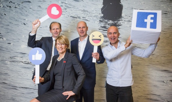 From left: Shayne Elliott, chief executive of ANZ, Alison Watkins, chief executive of Coca-Cola Amatil, John Dixon, ...