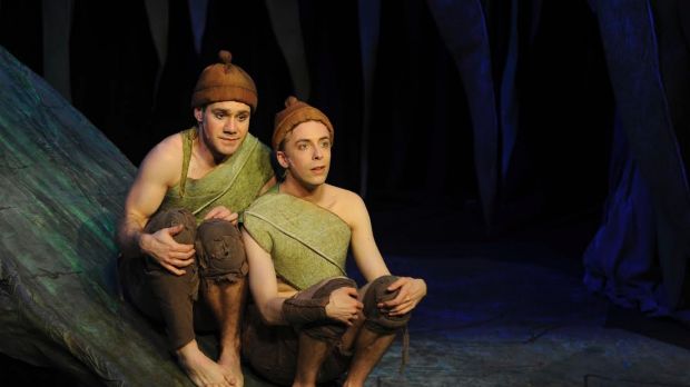 Thomas Pidd and Nicholas Hiatt in Snugglepot and Cuddlepie.