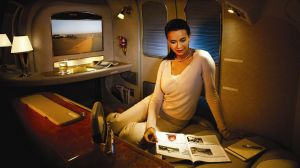 One airline is now giving its first class passengers moisturising pyjamas on board.