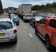 Northbound traffic on the M1 Pacific Motorway on Monday afternoon.