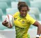 Australia's Ellia Green crosses for a try to seal her comeback after major shoulder surgey.