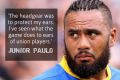 Brief rugby sojourn: Junior Paulo.