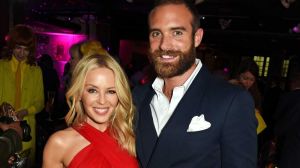 Kylie Minogue and fiance Joshua Sasse.