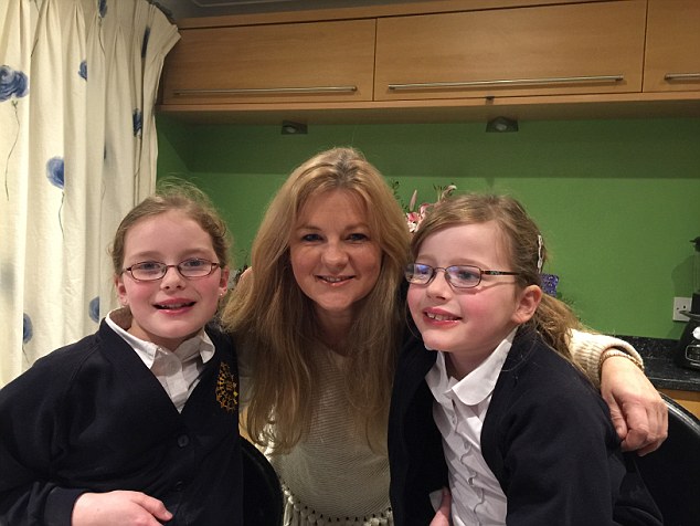 Georgia Elms, with her two daughters Daisy and Scarlett