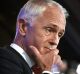 Malcolm Turnbull, Australia's prime minister, pauses during a speech at the National Press Club in Canberra, Australia, ...