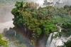 Visitors viewing the spectacular Iguazu Falls from the lower circuit of the Iguazu National Park, a World Heritage Site, ...