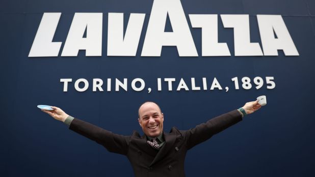 Giuseppe Lavazza, global vice-president of Lavazza at the Australian Open in Melbourne.