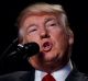 President Donald Trump speaks during the National Prayer Breakfast on Thursday.