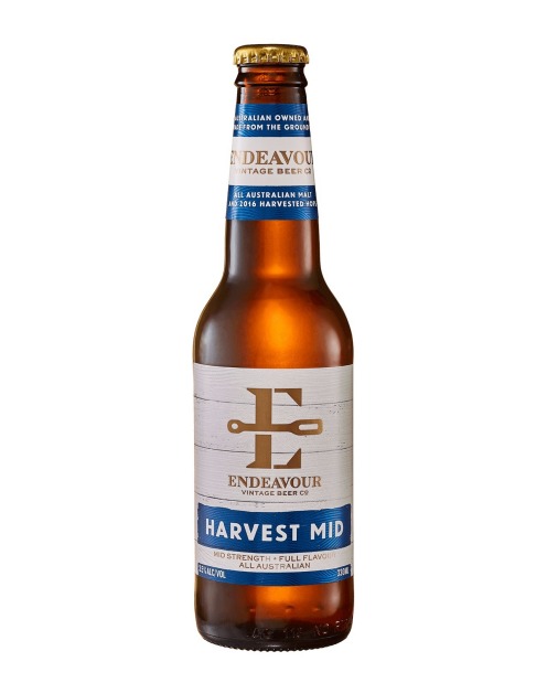 <b>Endeavour Harvest Mid</b><br>
Mid-strength is no longer a dirty word for craft beer drinkers, thanks to ...