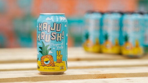 Kaiju Krush! Tropical Pale is a break away from traditional beers.