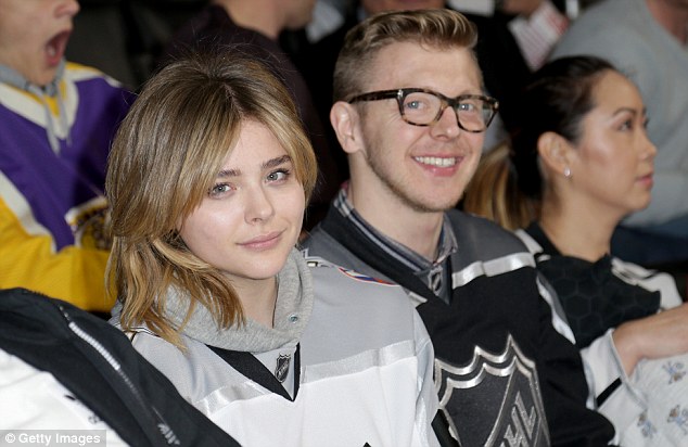 Sports fan: Last week, the movie star attend the 2017 NHL All-Star Game at the STAPLES Center in LA; Chloe attended the hockey game dressed in a jersey