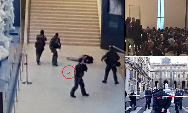 Paris' Louvre shut down over man with machete