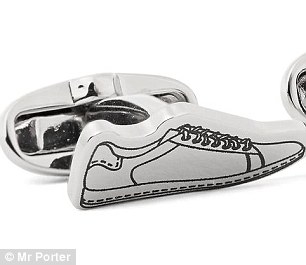 Paul Smith Sneaker Silver-Tone Cufflinks, $125, mrporter.com