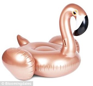 Sunnylife Rose Gold Flamingo Float, $70, bloomingdales.com