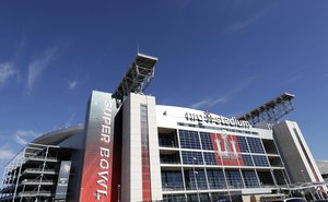 NRG Stadium, which will host Super Bowl LI, is shown Tuesday, Jan. 24, 2017, in Houston.