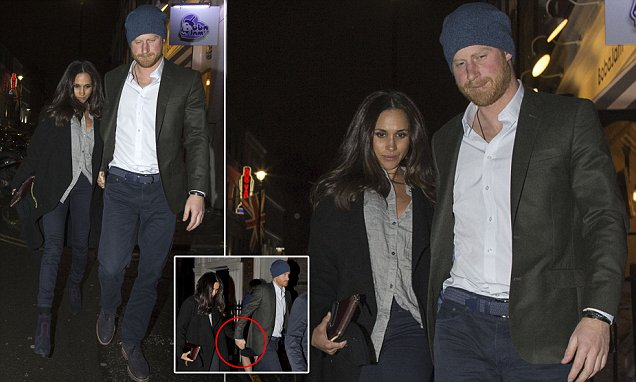 Prince Harry spotted holding hands with Meghan Markle