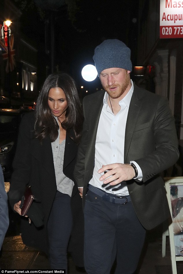 They were pictured hand-in-hand leaving Soho House on Dean Street in London on Wednesday night 