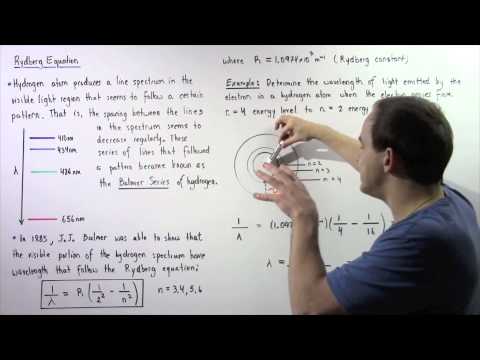 Rydberg Equation and Balmer Series of Hydrogen