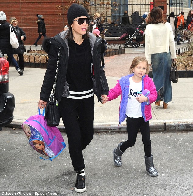 Devoted mom: On Wednesday, Bethenny Frankel stepped out with daughter Bryn in NYC