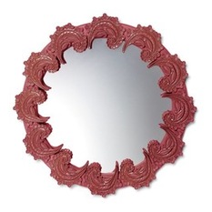 Spiral mirror (red) - Väggspeglar