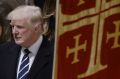 US President Donald Trump attends the National Prayer Service at the National Cathedral in Washington on his first day ...