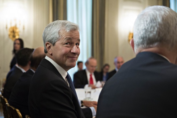 The President had praise for JPMorgan's Jamie Dimon. "There's nobody better to tell me about Dodd-Frank than Jamie, so ...