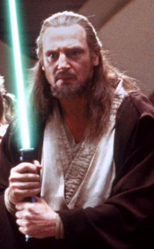 Liam Neeson in <i>Star Wars: The Phantom Menace</i>.