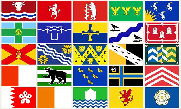 Could you recognise the flag of your COUNTY?